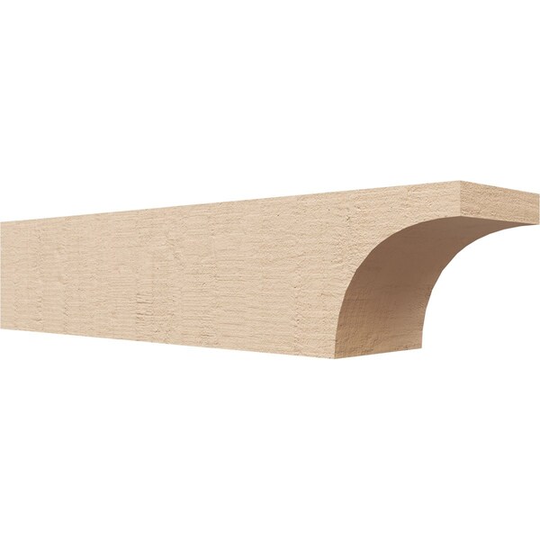 Ekena Millwork 6in. W x 6in. H x 28in. L Huntington Woodgrain TimberThane Rafter Tail, Primed Tan RFTUR06X06X28HUNRCPR - main